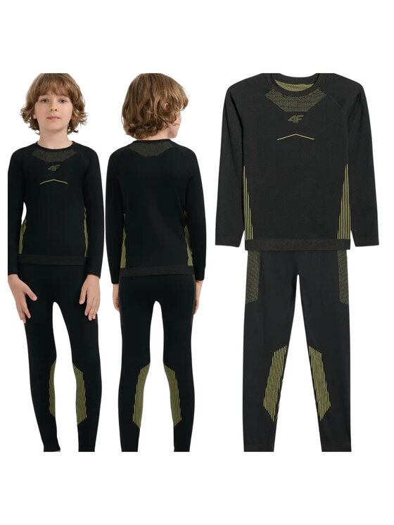 4F 4F Set di biancheria intima termica 4FJWAW25USEAM248-20S Nero