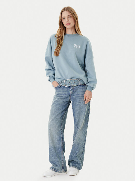 ONLY ONLY Felpa Stina 15357086 Celeste Regular Fit