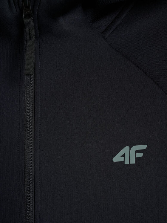 4F 4F Bluza techniczna TRAINING Czarny Regular Fit