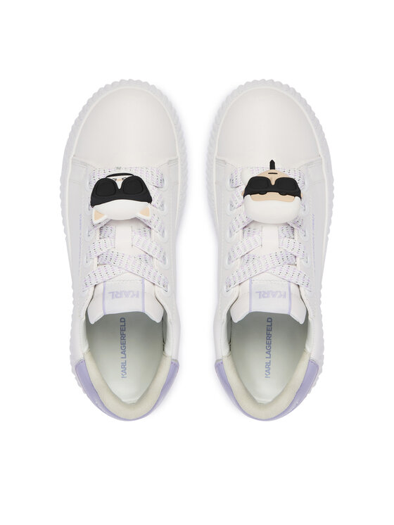 KARL LAGERFELD KARL LAGERFELD Sneakersy Kreeper Lo KL42336T Écru