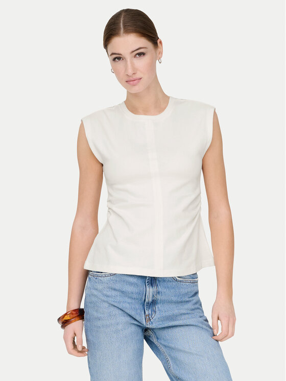 ONLY Tricou Marie 15372452 Alb Regular Fit