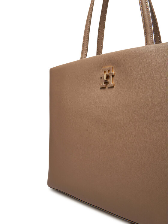 Tommy Hilfiger Tommy Hilfiger Torebka Th Modern Tote AW0AW17528 Beżowy