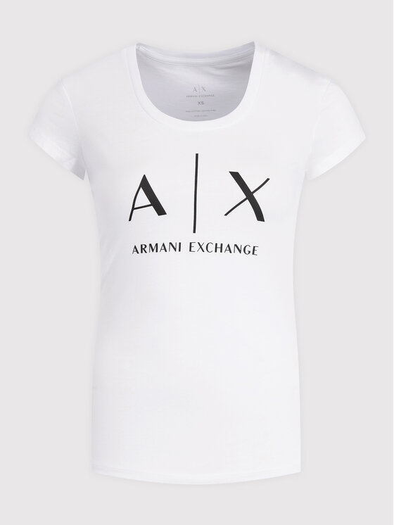 Armani Exchange Armani Exchange T-shirt 8NYT70 YJ16Z 1000 Bijela Slim Fit