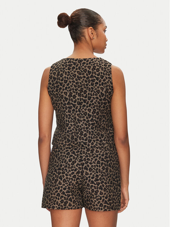 Morgan Morgan Prsluk 251-CBILI.F Smeđa Slim Fit