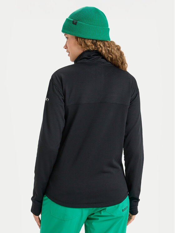 Roxy Roxy Суитшърт от техническо трико Vertere Full Zip ERJFT04974 Черен Regular Fit