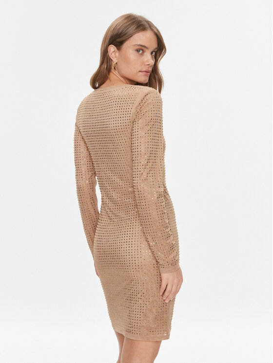 Guess Guess Vestito da giorno Emili W4RK46 KBZX0 Beige Slim Fit