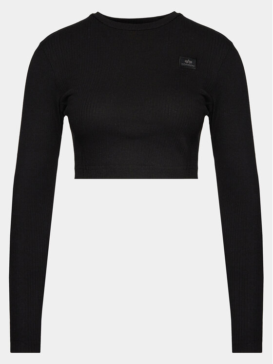 Alpha Industries Blúzka 136091 Čierna Slim Fit
