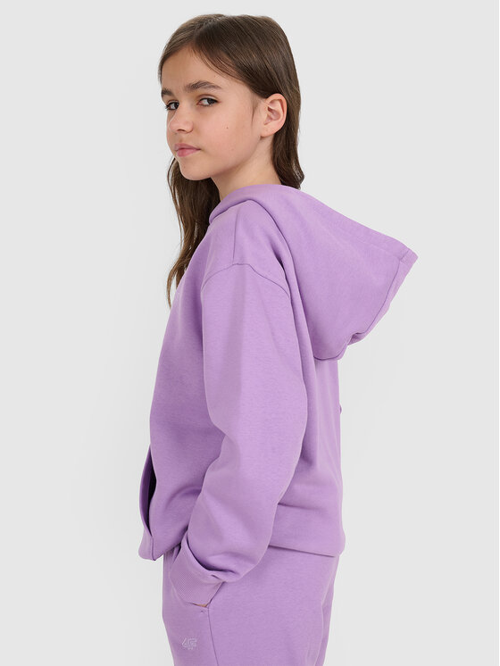 4F 4F Felpa BASIC+ Viola Oversize