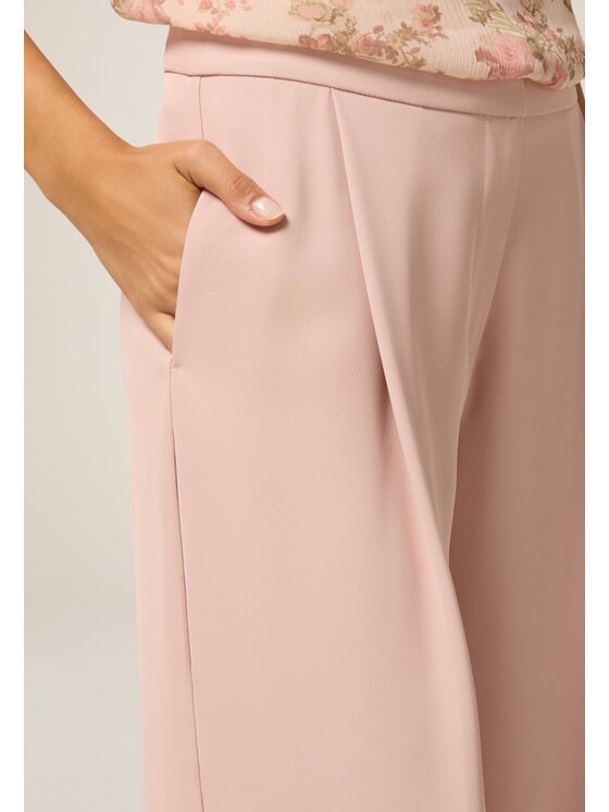 Oltre Oltre Pantaloni di tessuto P096R108751N006 Rosa Baggy Fit