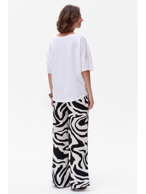 blue shadow blue shadow Bluzka Irix Écru Regular Fit