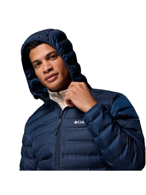 Columbia Columbia Kurtka przejściowa Lake 22 II Down Hooded Jacket Granatowy Regular Fit