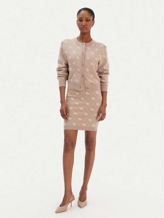 Guess Guess Strickjacke W4BR0D Z3JD2 Beige Regular Fit