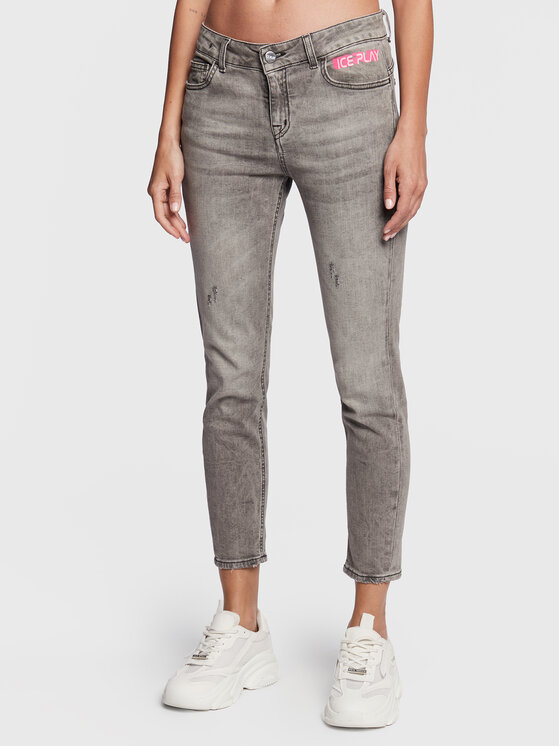 Ice Play Jeans hlače 23E U2M0 2G01 6020 6001 Siva Skinny Fit