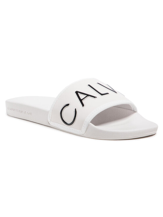Ciabatte Calvin Klein SLIDE MONOGRAM Bianco - 64734