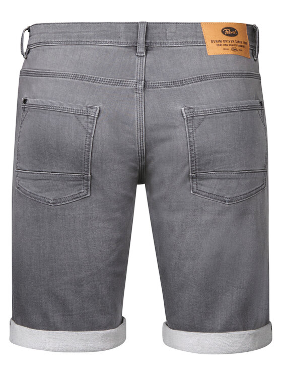 Petrol Industries Petrol Industries Szorty jeansowe M-ROS-SHO001 Szary Slim Fit