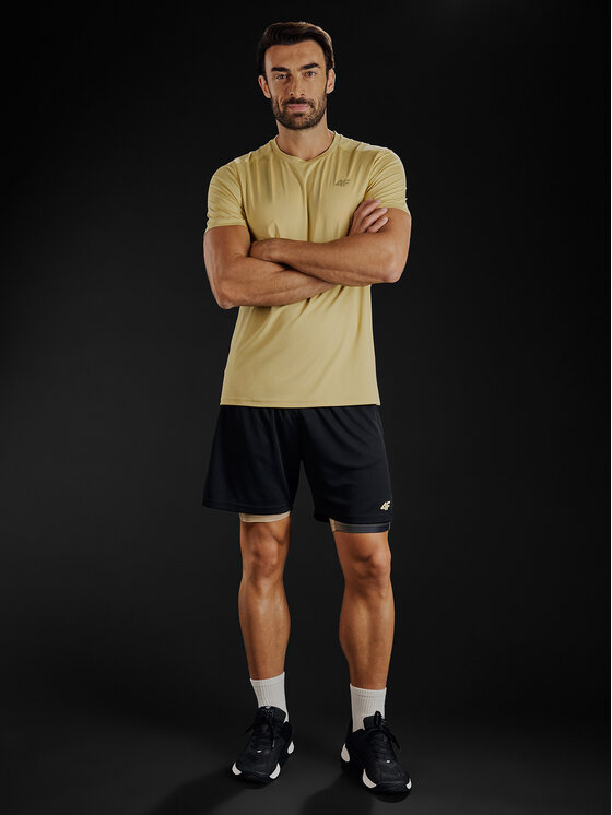 4F 4F Szorty sportowe GOLDEN WARRIOR Czarny Regular Fit