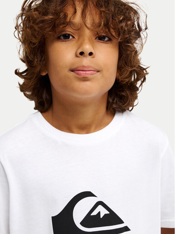 Quiksilver Quiksilver T-shirt Ev Comp Logo EQBZT04897 Bijela Regular Fit