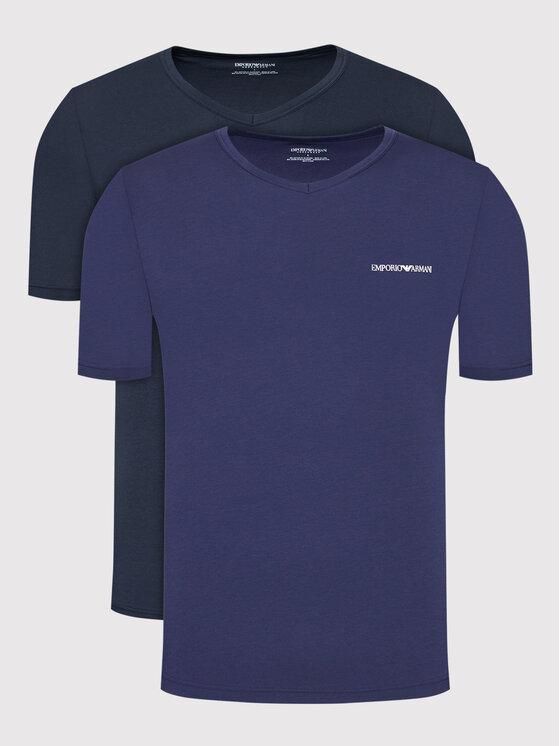 Emporio Armani Underwear 2 marškinėlių komplektas 111849 2R717 97035 Tamsiai mėlyna Regular Fit