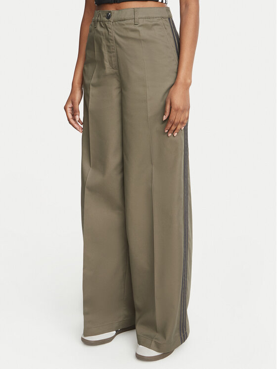 adidas adidas Kalhoty z materiálu Tailored Pant KS9950 Khaki Regular Fit