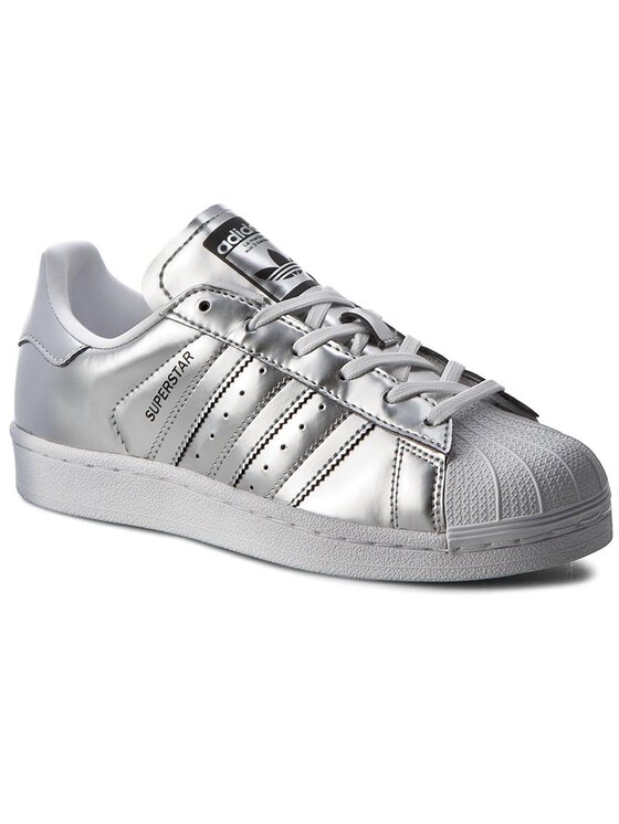adidas Sneakersy Superstar W CG3681 Srebrny