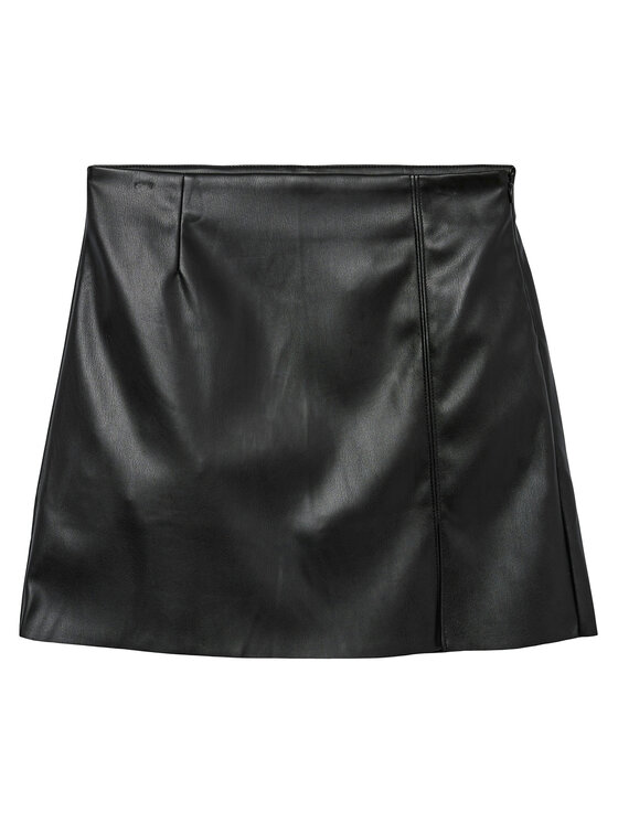 Vero Moda Vero Moda Suknja od imitacije kože Nelly 10322469 Crna Regular Fit