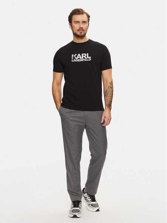 KARL LAGERFELD KARL LAGERFELD T-särk 755087 551235 Must Regular Fit