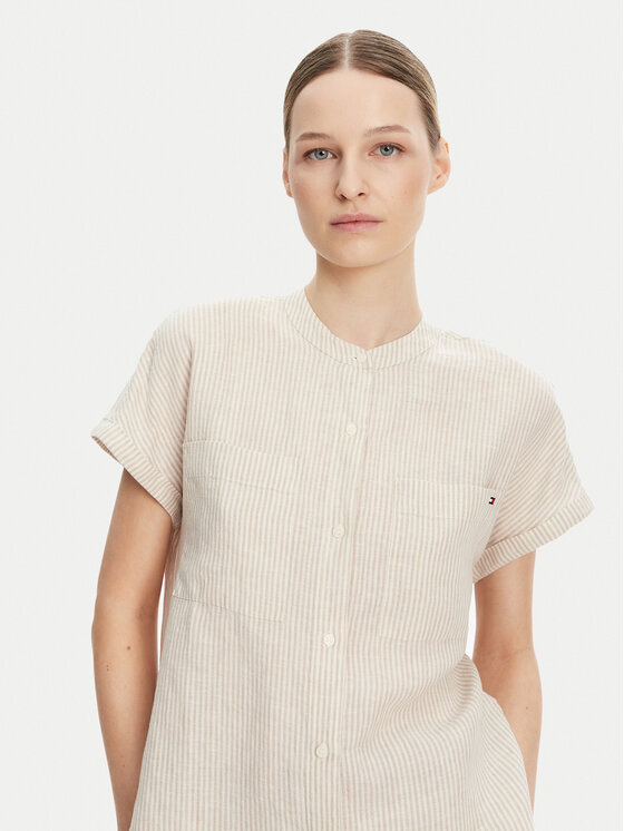 Tommy Hilfiger Tommy Hilfiger Сорочка WW0WW44715 Бежевий Regular Fit