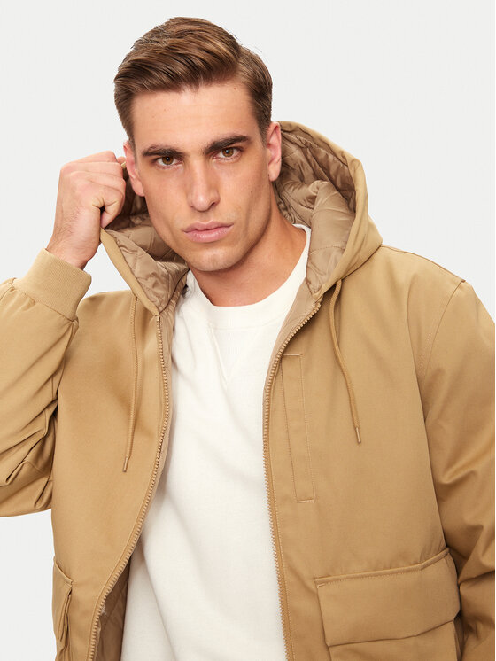 DC DC Μπουφάν μεταβατικό Escalate ADYJK03177 Μπεζ Regular Fit