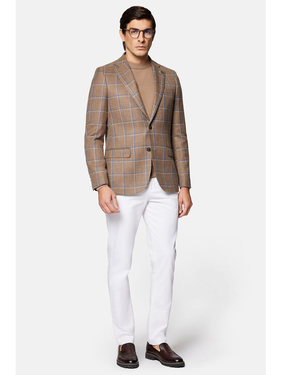 Lancerto Lancerto Marynarka Fresno MA073124000004 Beżowy Slim Fit