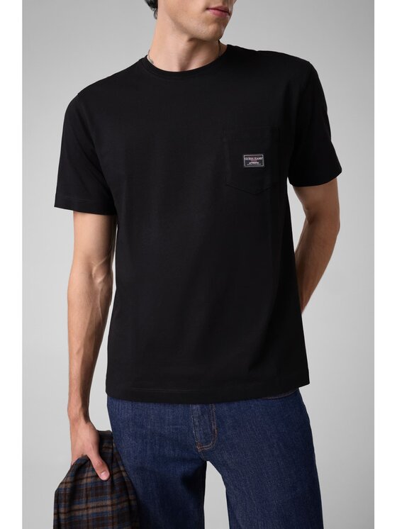 Guess Jeans Guess Jeans T-Shirt 184113 Czarny Classic Fit
