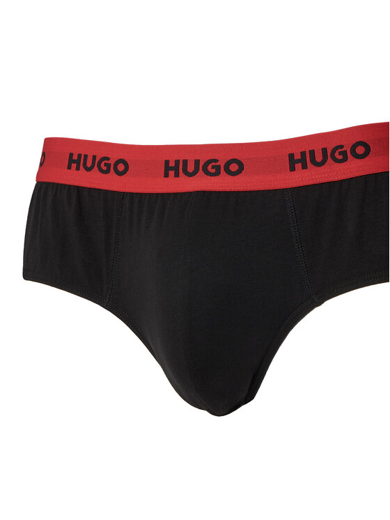 HUGO HUGO Set de chiloți slip﻿ Hipbrief Triple 50532570 Negru