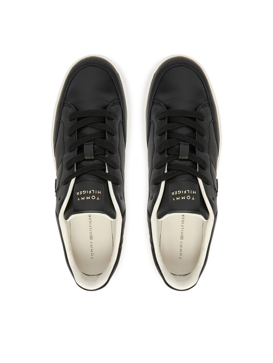 Tommy Hilfiger Tommy Hilfiger Sneakersy Th Heritage Court Sneaker Ltr FW0FW09028 Czarny