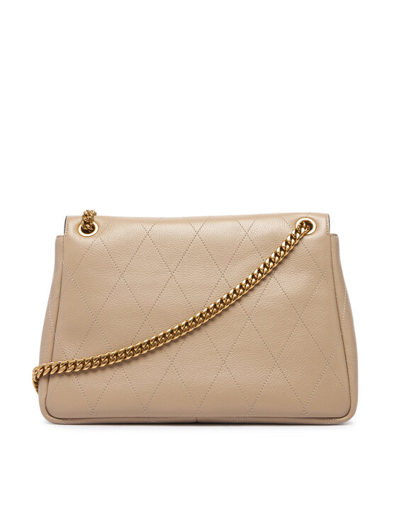 Tory Burch Tory Burch Rankinė Charlie Quilted Shoulder Bag 185828 Kreminė