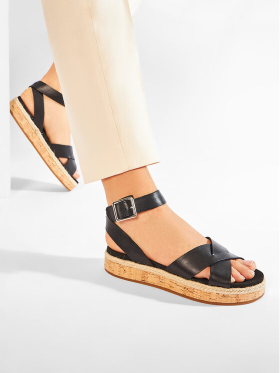 Clarks Clarks Еспадрили Botanic Poppy 261504384 Черен