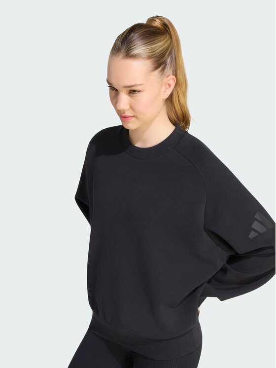 adidas adidas Bluza 165052 Czarny Loose Fit