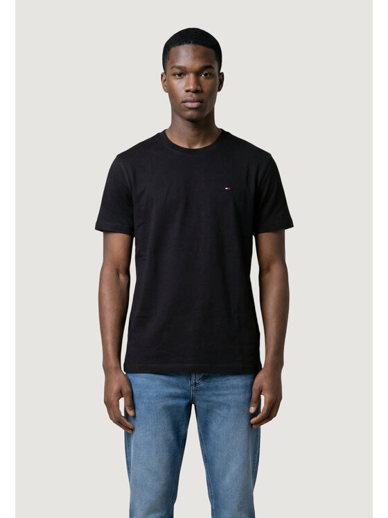 Tommy Jeans Tommy Jeans Marškinėliai Tjm Reg Sflag Ss Tee Ext DM0DM22504 Juoda Regular Fit