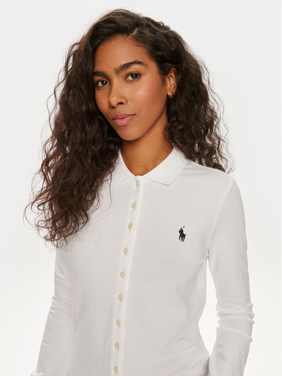 Polo Ralph Lauren Polo Ralph Lauren Cămașă 211941176004 Alb Slim Fit