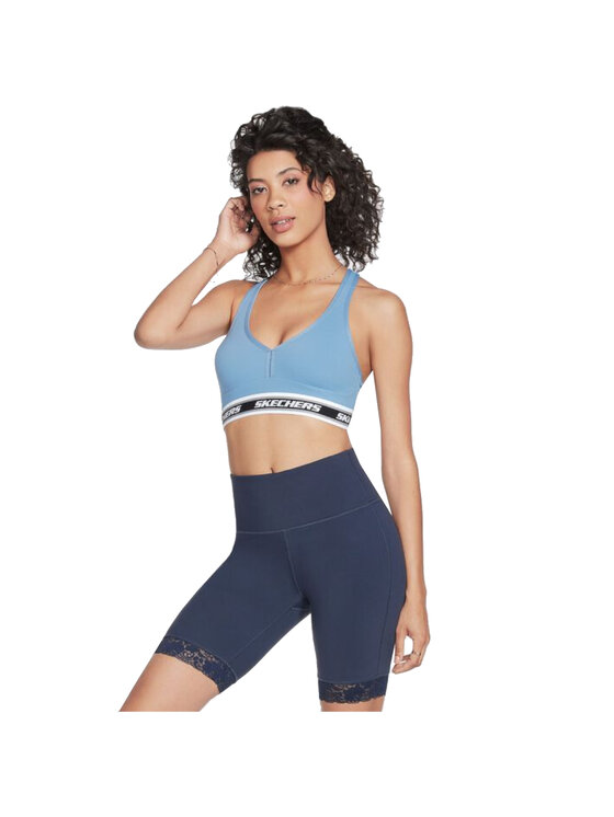 Skechers Skechers Reggiseno sportivo Skechers Go Walk Jacquard Bra Blu