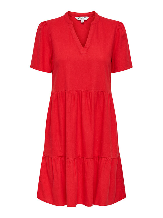 ONLY ONLY Ljetna haljina Tiri-Caro 15310970 Crvena Regular Fit
