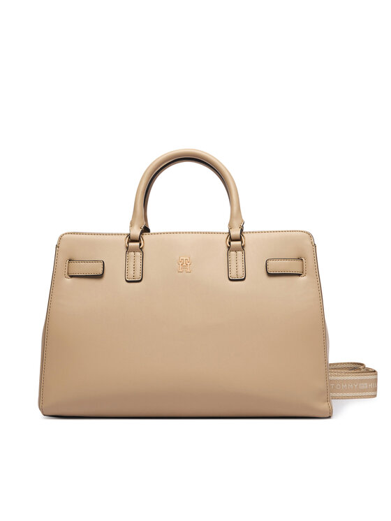 Tommy Hilfiger Tommy Hilfiger Τσάντα Th Joy Satchel AW0AW19067 Μπεζ