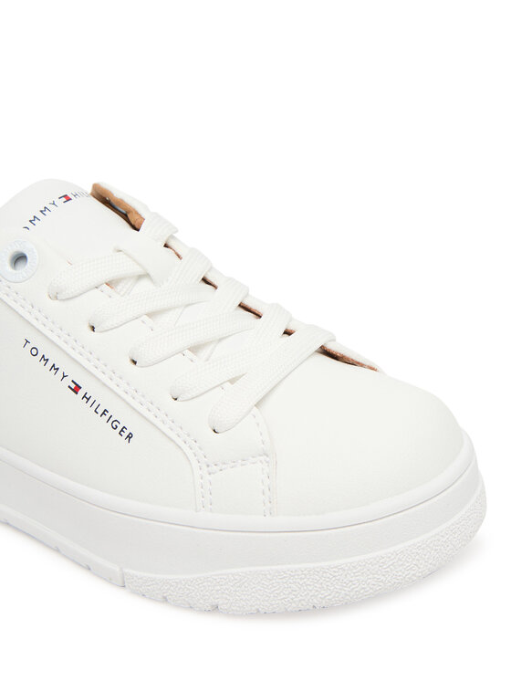 Tommy Hilfiger Tommy Hilfiger Сникърси Low Cut Lace Up Sneaker T3X9-34091-1355 S Бял
