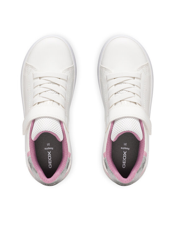 Geox Geox Tenisice J Eclyper Girl J36LRA 0BCKC C1Z8Z M Bijela