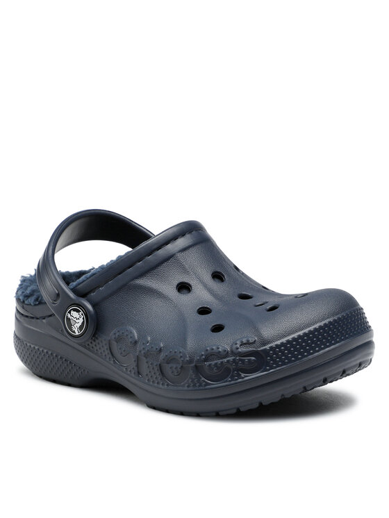 Crocs Crocs Klapki Baya Lined Clog K 207500-463 Granatowy