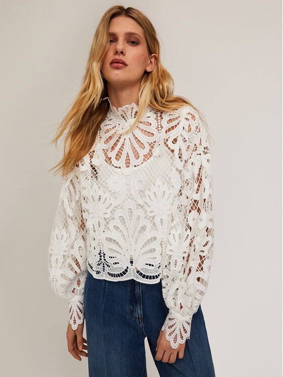 Motivi Motivi Blusa 2705Q001862N011 Bianco Regular Fit