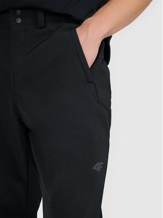 4F 4F Spodnie outdoor MIDSHOP TEXTILE Czarny Slim Fit