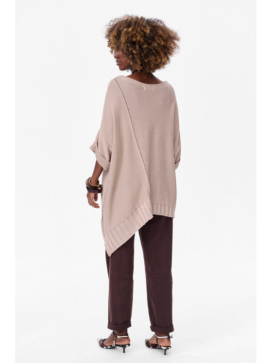 blue shadow blue shadow Sweter Gustti Beżowy Regular Fit