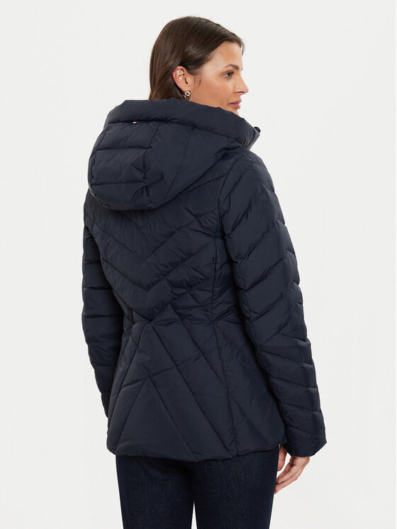 Tommy Hilfiger Tommy Hilfiger Pehelykabát Chevron WW0WW42623 Sötétkék Regular Fit