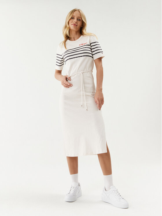 Tommy Hilfiger Tommy Hilfiger Hétköznapi ruha WW0WW37850 Ekru Regular Fit