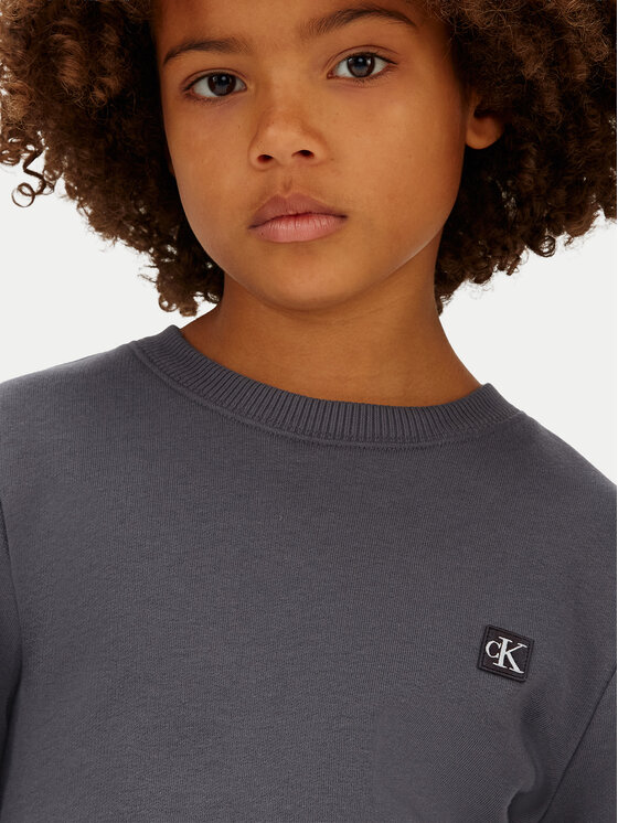 Calvin Klein Jeans Calvin Klein Jeans Bluza Mono Mini Badge IU0IU00570 Szary Regular Fit