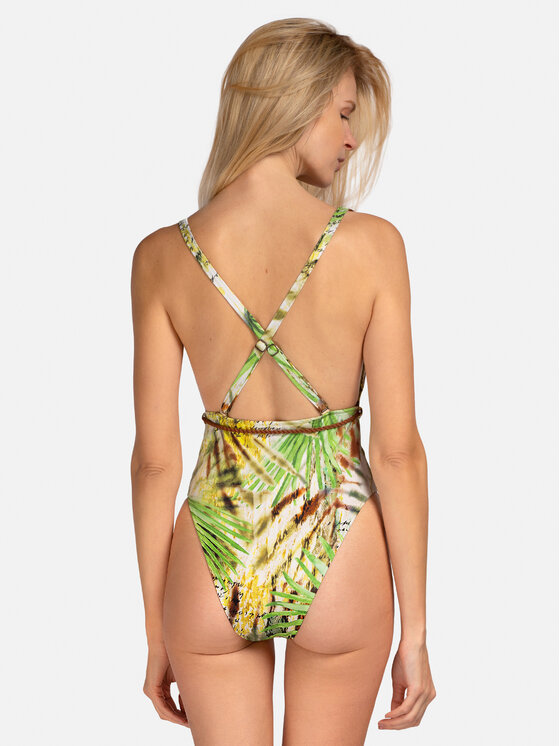 Miss Lou Miss Lou Costume da bagno J-JR1-Z Verde